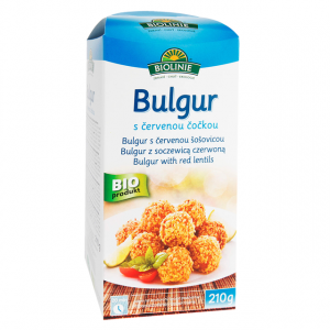 Bulgur s červenou čočkou 210 g BIO BIOLINIE