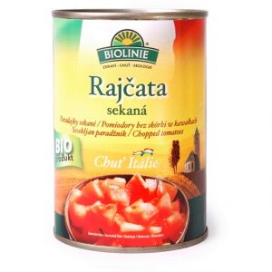 Rajčata sekaná sterilovaná 400 g BIO BIOLINIE