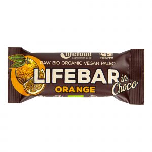Tyčinka Lifebar pomeranč v čokoládě 40 g BIO   LIFEFOOD
