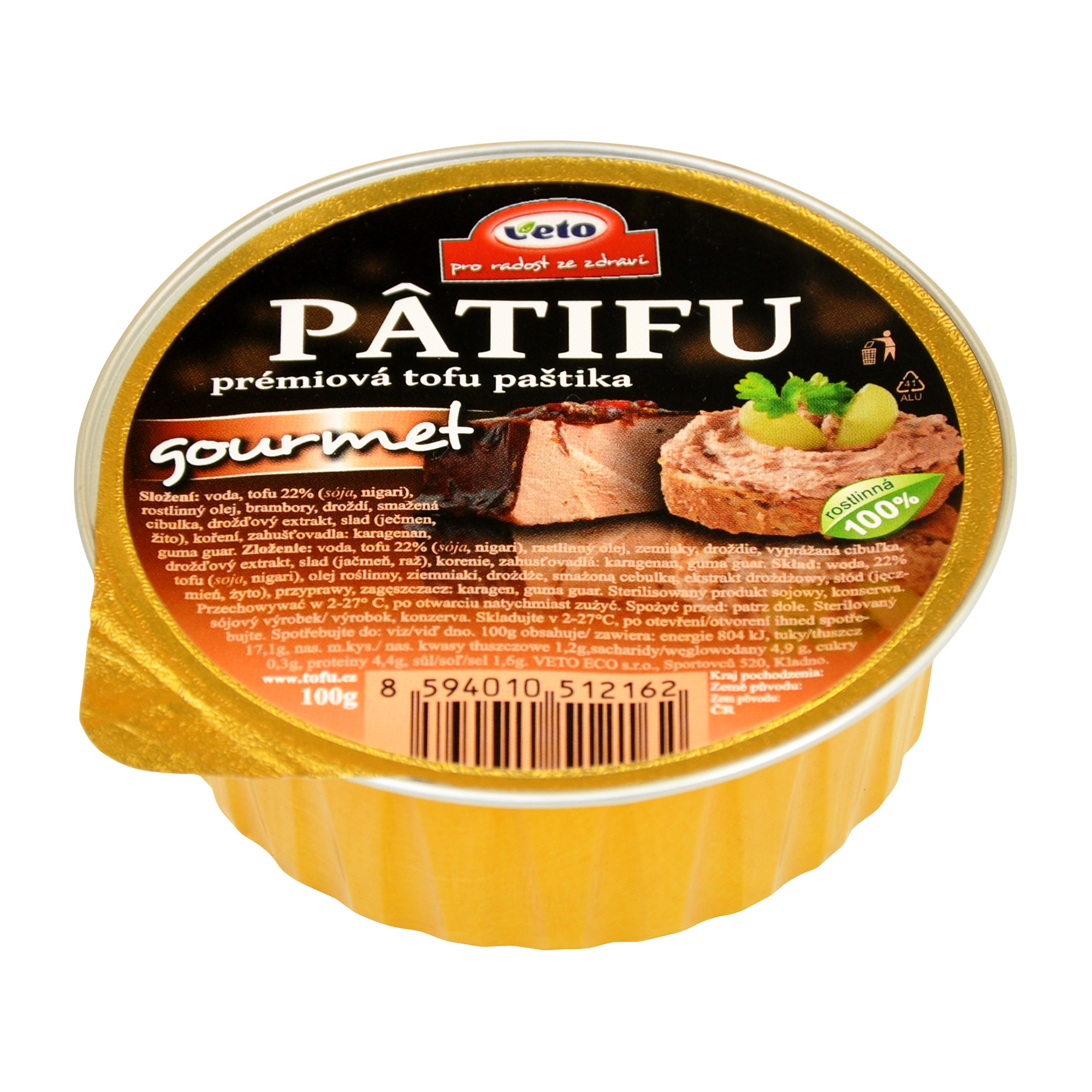 Paštika PATIFU gourmet 100 g VETO ECO