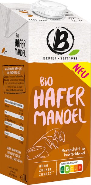 Bio ovesno-mandlový nápoj BERIEF 1 l