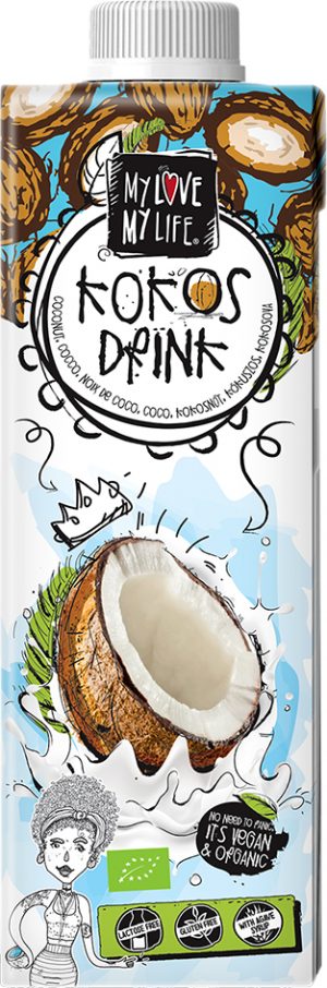 Bio kokosový nápoj se sirupem z agáve My Love My Life 750 ml