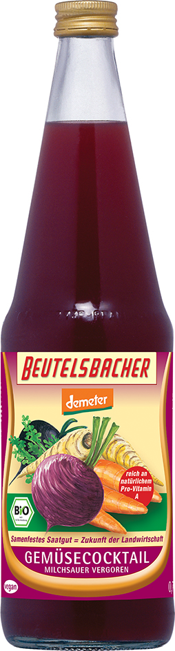 Bio zeleninový koktejl mléčně kvašený Beutelsbacher 0,7 l