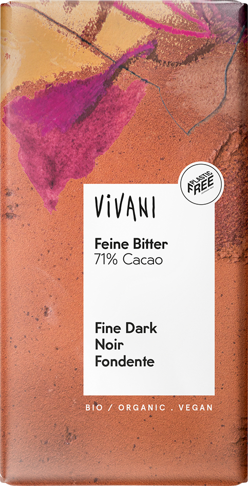 Bio hořká čokoláda 71% VIVANI 100 g