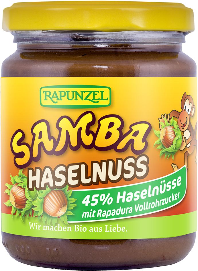 Bio SAMBA: oříšková pomazánka RAPUNZEL 250 g