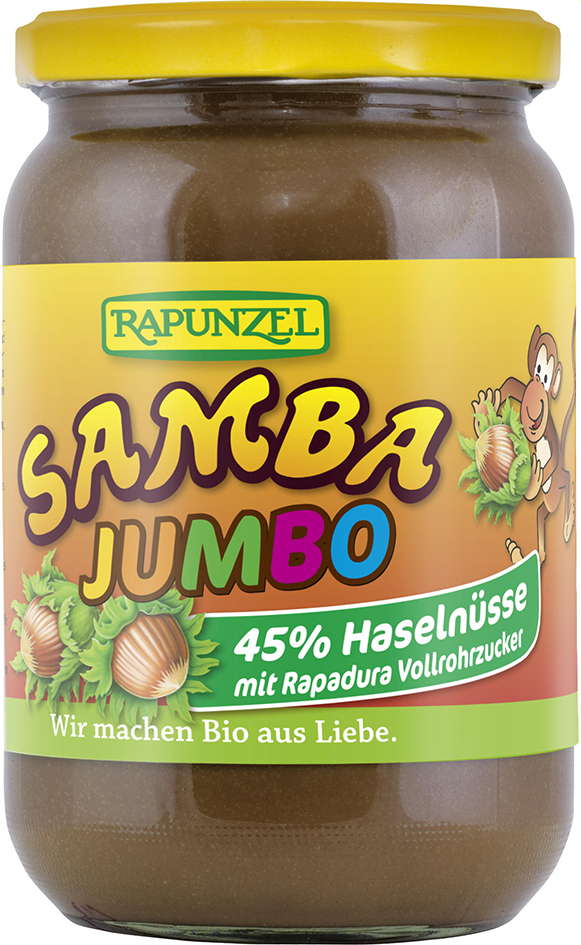 Bio jumbo SAMBA: oříšková pomazánka RAPUNZEL 750 g