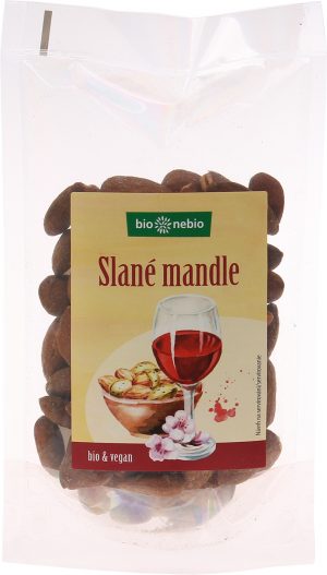 Bio slané mandle pražené bio*nebio 100 g