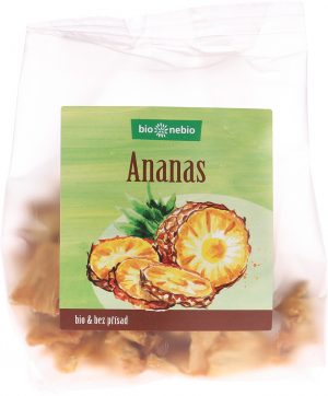 Bio sušený ananas kousky bio*nebio 80 g