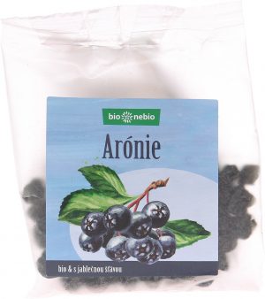 Bio sušená arónie s jablečnou šťávou bio*nebio 100 g